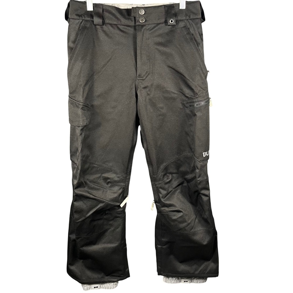Burton Cargo Snowboard Pants Mens Small Black Dryride Insulated Ski Pants